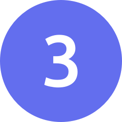 a blue circle icon with a white 3 in the middle